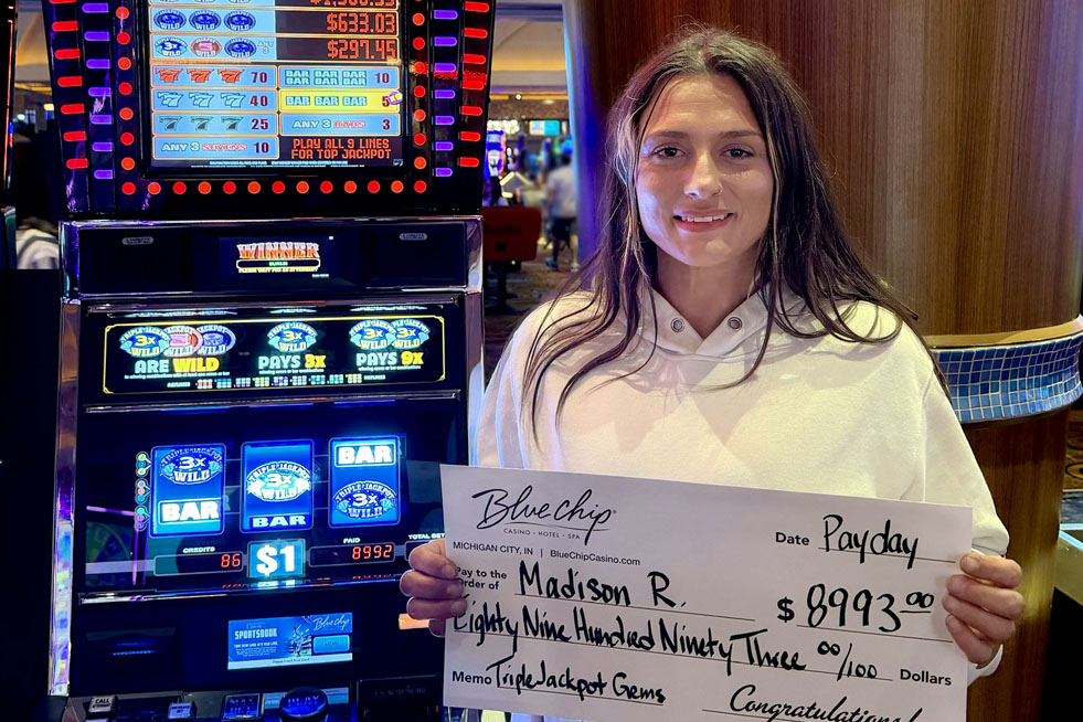 Big Slot Machine Winners | Blue Chip Casino Hotel Spa